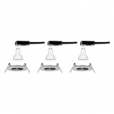 Светильник встраиваемый Paulmann комплект Nova IP44 3 step DIM 3x6,5W Матовое железо (100%/50%/25%)