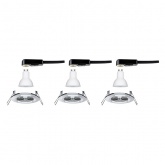 Светильник встраиваемый Paulmann комплект Nova IP44 3 step DIM 3x6,5W Хром (100%/50%/25%/off)