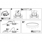Светильник встраиваемый Paulmann комплект Suon dim IP44 3x6,5W 230V 2700K