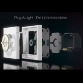 Светодиодный светильник JUNG Plug & Light DIM 4,1W 2700K 12V 290Lm 70x70x17mm белый