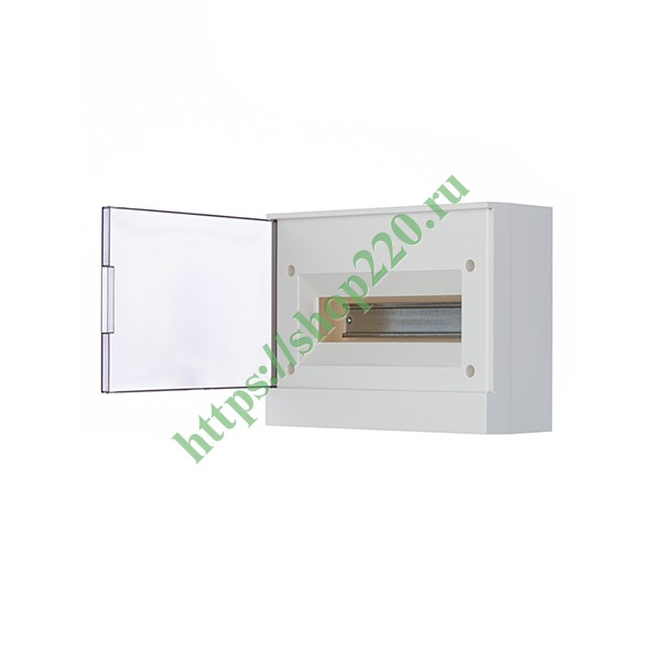 Шкаф настенный ABB Basic E 12М серая прозрачная дверь (с клеммами) BEW402212
