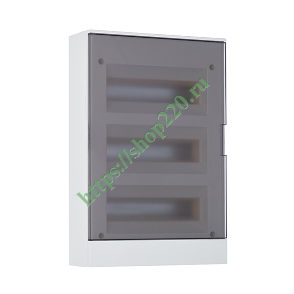 Шкаф настенный ABB Basic E 36М (3x12) серая прозрачная дверь (с клеммами) BEW402236