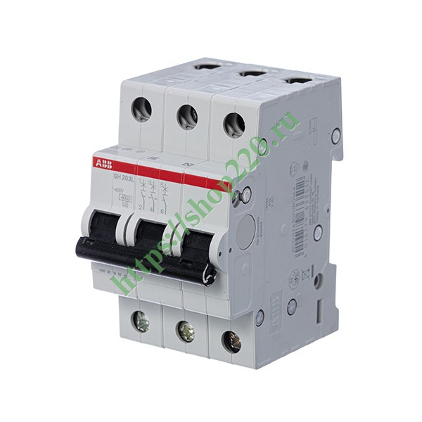 Автоматический выключатель ABB 3-полюсный SH203L C6 4,5кА (автомат электрический)
