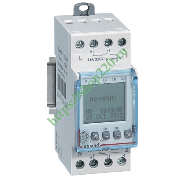 Многофункциональный годовой таймер Legrand электронный дисплей ...