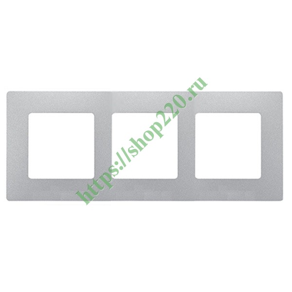 Рамка Legrand Etika 3 поста, алюминий 672553 купить по недорогой цене в ...
