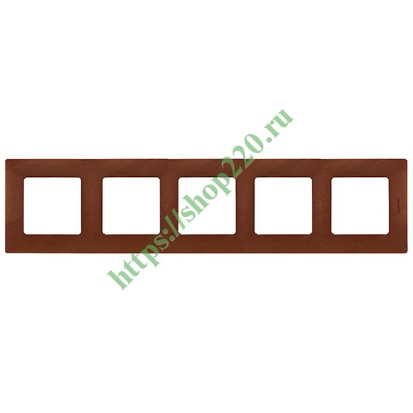Рамка Legrand Etika 5 постов какао 672575 купить по недорогой цене в ...