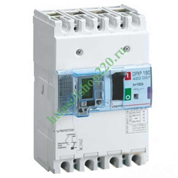 Дифференциальный автомат Legrand DPX3 160 4P 100А тип А селективный ...