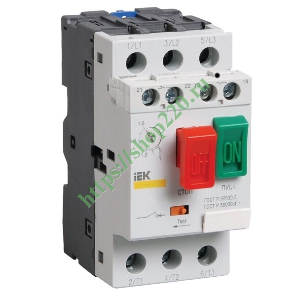 Пускатель ручной кнопочный ИЭК ПРК32-4 In4A Ir2,5-4A Ue 660В (автомат защиты двигателя) - купить DMS11-004 по недорогой цене на Shop220 в Москве и РФ.