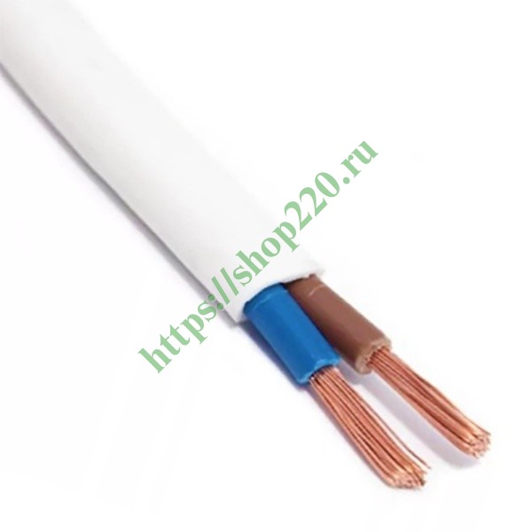 Провод осветительный ШВВП 2х0,75 белый РЭК-Prysmian 0202020201 купить ...