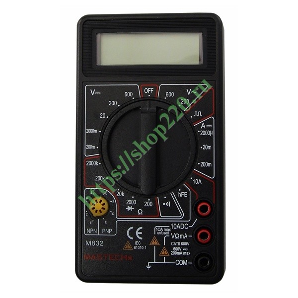 Портативный мультиметр цифровой Mastech М832 13-2003 купить по ...