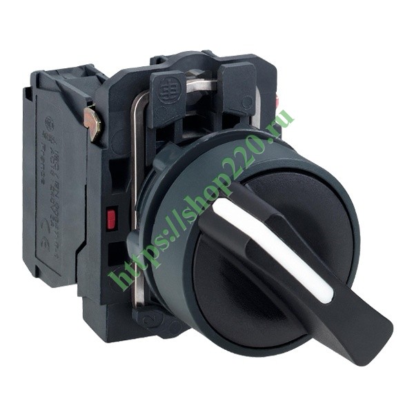 Переключатель Schneider Electric XB5AD53 на 3 положения с возвратом ...