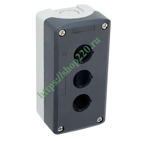 Корпус кнопочного поста Schneider Electric XALD03 на 3 отверстия XALD03 ...