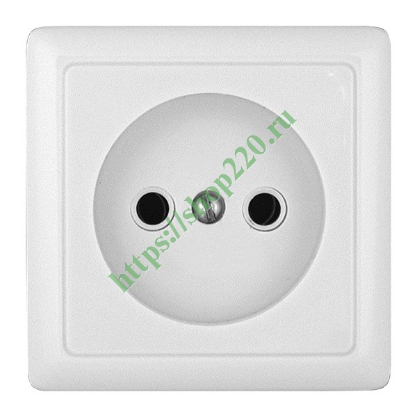 Розетка SE ХИТ 10А 250В без заземления о/у белая RA10-131-B купить по ...