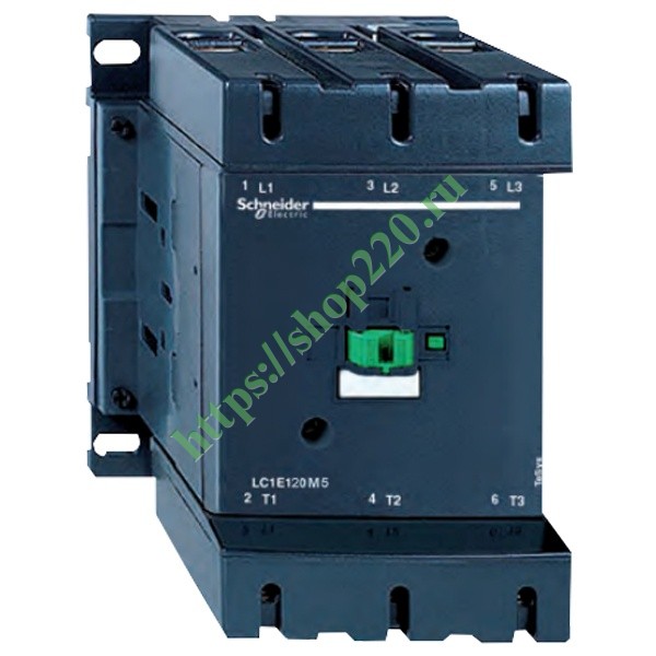 Пускатель магнитный EasyPact TVS Schneider Electric 3Р 120A AC3 катушка 220В 50ГЦ 1НО+1НЗ контактор LC1E120M5 - купить по недорогой цене на Shop220 в Москве и РФ