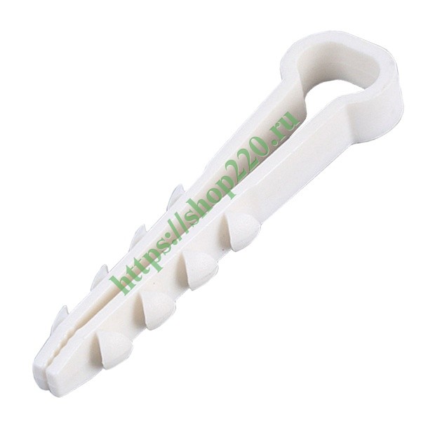 Дюбель-хомут для плоского провода ДХП 10-5мм полиамид (100шт) (ДХП 10-5 ...