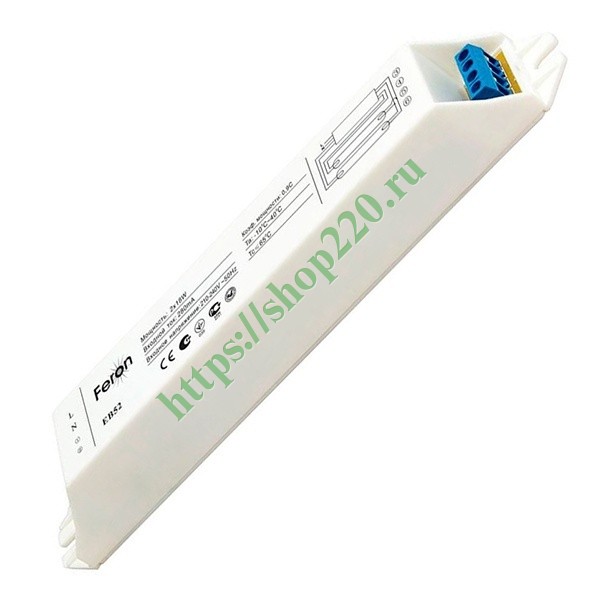 Балласт электронный Feron 2x18W 190x33x25mm EB52 21522 купить по ...