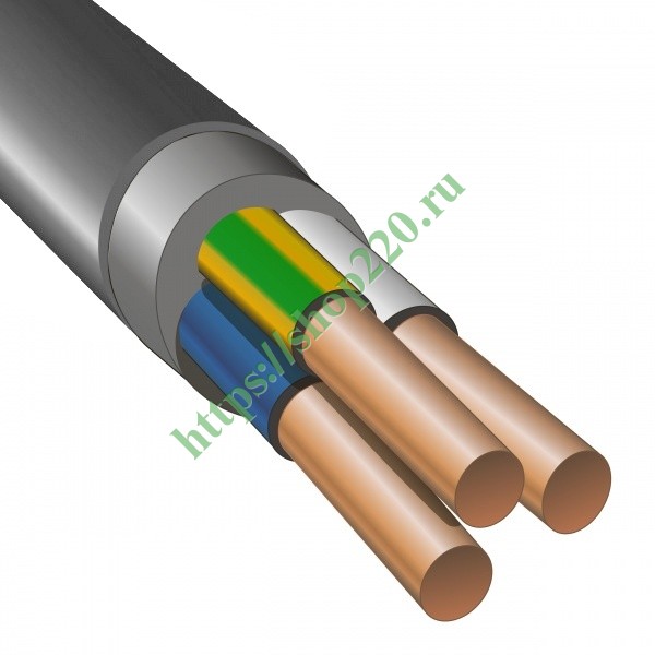 Кабель Силовой NYM 3х1,5 660 В Медный Круглый ГОСТ Конкорд NYM 3х1.