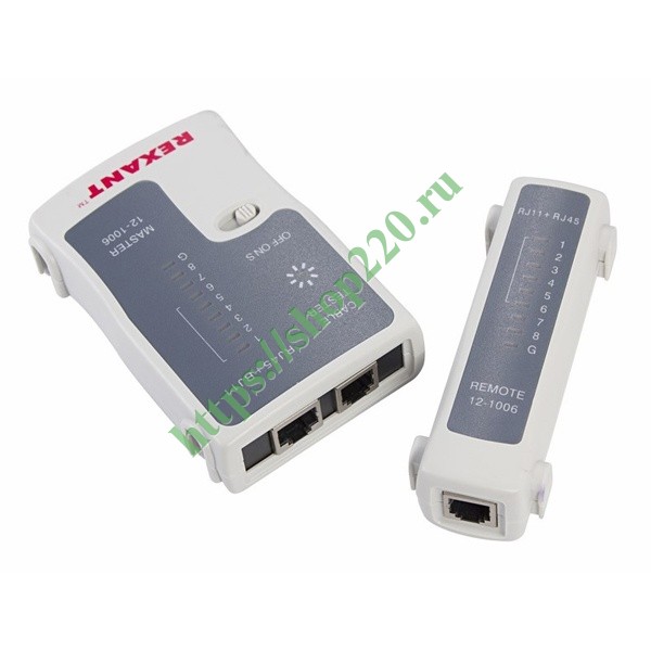 Тестер Кабеля RJ-45+RJ-11 (HT-C004) (TL-468) Rexant 12-1006 - купить по недорогой цене на Shop220 в Москве и РФ