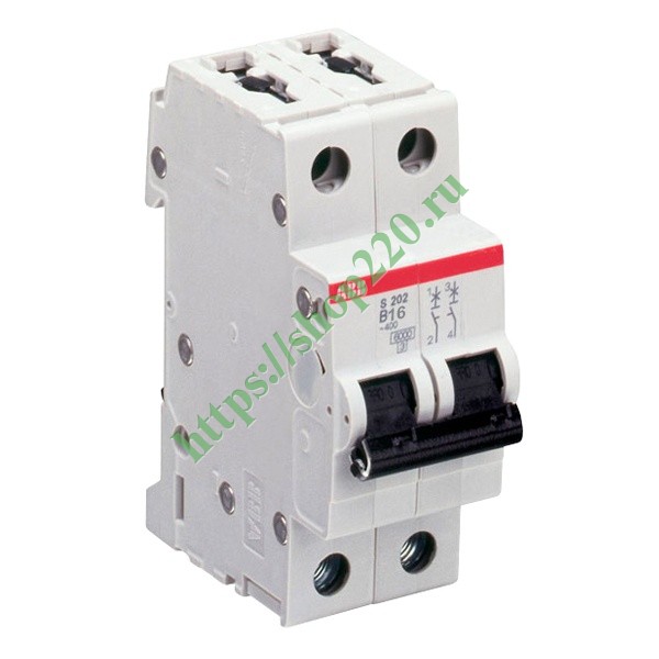 Автоматический выключатель 2-полюсный ABB S202 B40 (автомат ...
