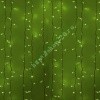 Гирлянда Светодиодный Дождь 2x1,5м 360LED зеленый IP44 постоянное свечение, белый провод, 230В