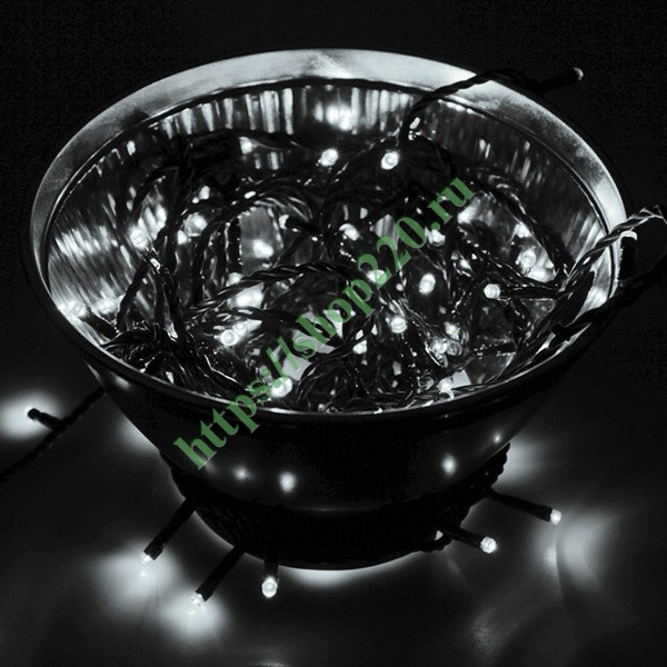 Гирлянда Твинкл Лайт 20 м, черный ПВХ, 200 LED, 230V IP65 цвет белый ...