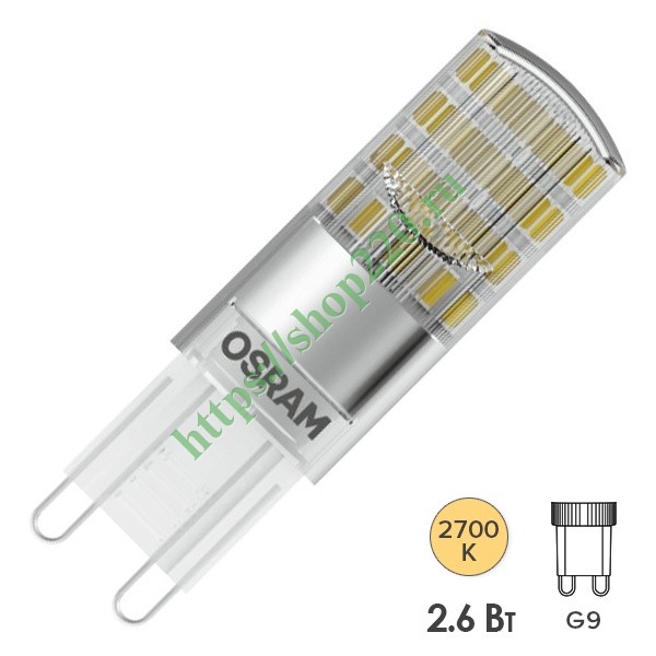 Buy Osram T15 2,6W/c 827, G9 LED at