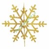Елочная фигура Снежинка резная 3D, 61см, цвет золотой