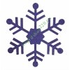 Елочная фигура Снежинка классическая, 66см, цвет синий