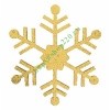Елочная фигура Снежинка классическая, 66см, цвет золотой