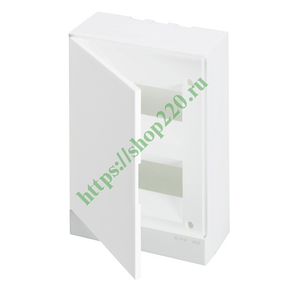 ABB Basic E Шкаф настенный 16М (2x8) белая непрозрачная дверь (с клеммами) BEW401216