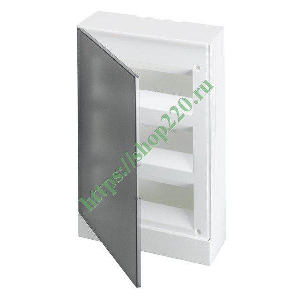 ABB Basic E Шкаф настенный 36М серая (3x12) прозрачная дверь (с клеммами) BEW402236