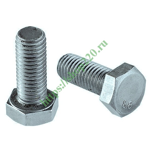Болт М8х60 с шестигранной головкой оцинкованный DIN933 00005536 купить ...