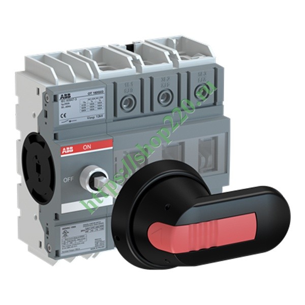 Рубильник ABB OT160G03P 3-х полюсный на 160A (с ручкой OHB6 5J6 и ...