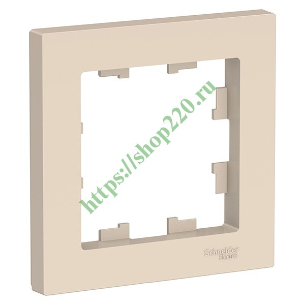 Рамка SE AtlasDesign 1 пост, бежевый [уп 45 шт] ATN000201 купить по ...