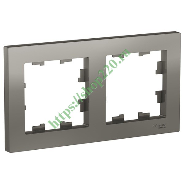 Рамка SE AtlasDesign 2 поста универсальная, сталь [уп 5 шт] ATN000902 ...