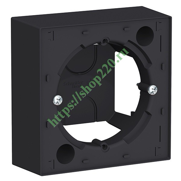 Коробка 1 пост для накладного монтажа SE AtlasDesign, карбон ATN001000 ...