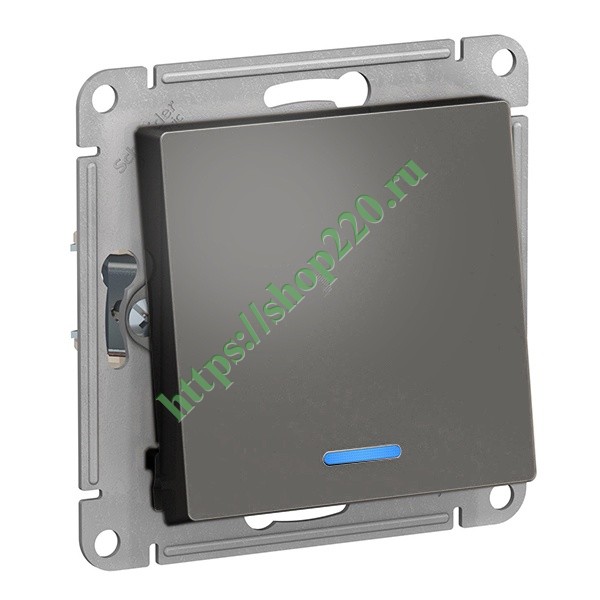 Купить Одноклавишный переключатель с подсветкой 10А SE AtlasDesign ...
