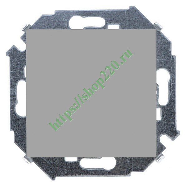 Выключатель одноклавишный 16А 250В винтовой зажим Simon 15, алюминий ...