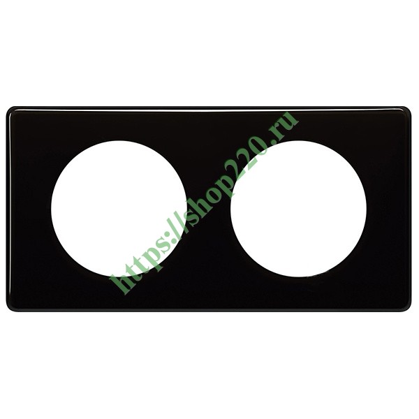 Рамка Legrand Celiane 2 поста черный глянец 066682 купить по недорогой ...