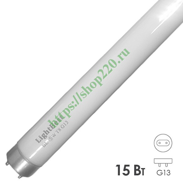 Лампа в ловушки для насекомых LightBest BL 15W T8 G13 368nm L437mm сушка гель-лака-полимер - купить 700909002 в Москве и РФ.