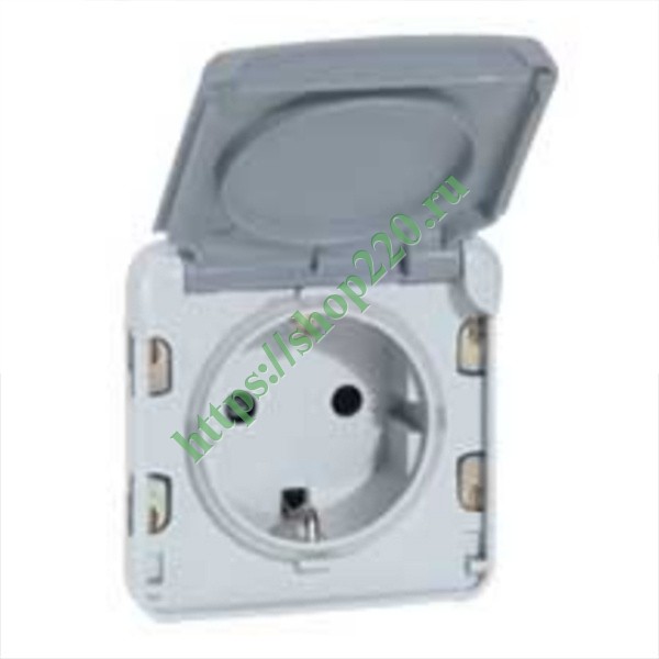 Купить Механизм розетки с заземлением Legrand Plexo IP55, самозажимные ...