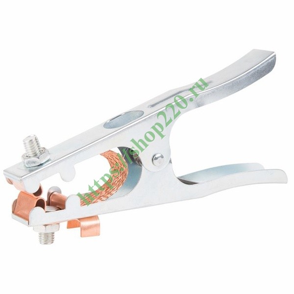 Зажим «крокодил» для сварки 500А 200мм 16-0055 купить по недорогой цене ...