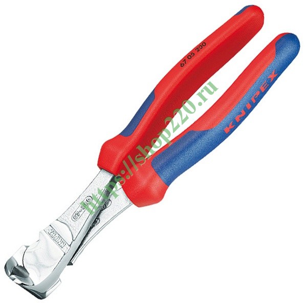 Кусачки торцевые Knipex 200мм особой мощности хромированные с ...