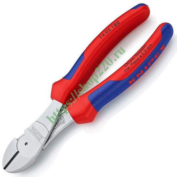 Кусачки боковые Knipex 180мм особой мощности хромированные с ...
