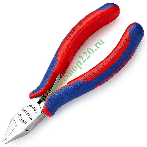 Купить Кусачки боковые Knipex 130мм для электроники с двухкомпонентными ...