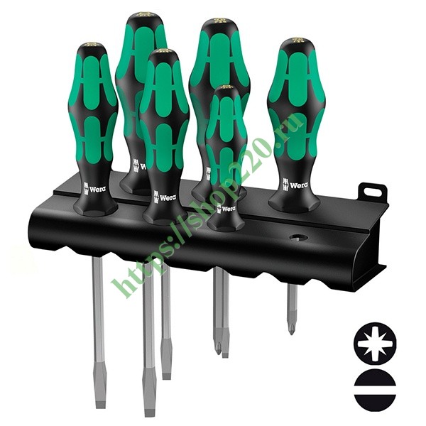 Wera Set Cacciaviti Kraftform Plus Lasertip 6 Pezzi Con Rack – Il Massimo Per Professionisti