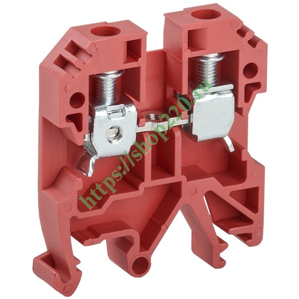 Клемма винтовая КВИ-6мм2 красная IEK - купить YZN30-006-K04 по ...