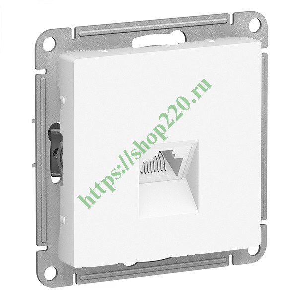 Розетка компьютерная RJ45 кат 6А SE AtlasDesign, белый [уп 10 шт ...