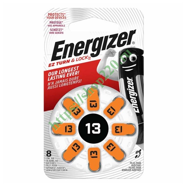 Батарейка PR48/13/ZA13 1.45V ENERGIZER Zinc Air для слуховых аппаратов ...