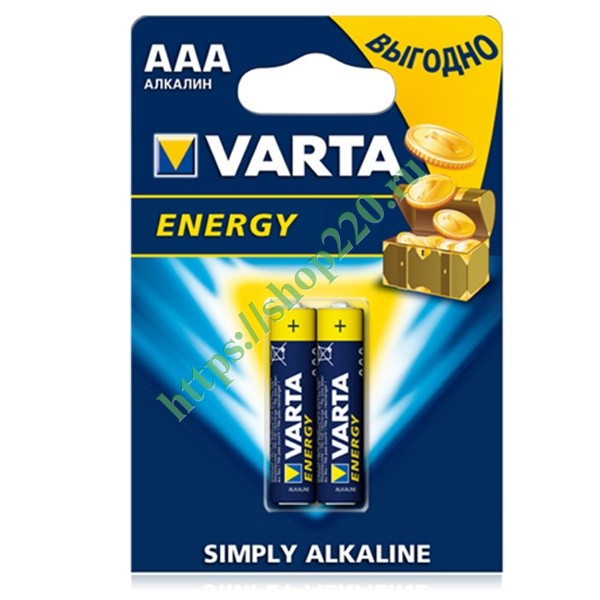 Батарейка varta Energy AAA бл. 2 (рус.) (4008496771226)